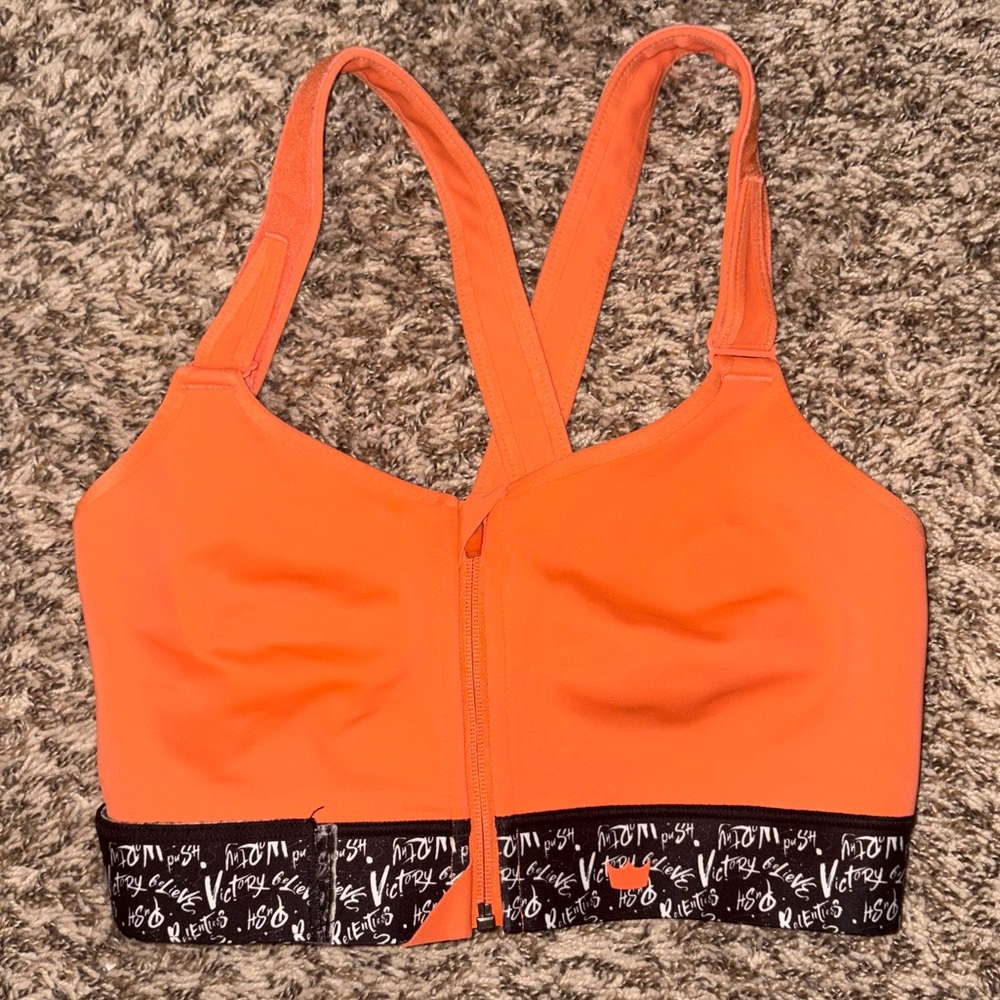 Shefit medium support flex sports bra 2X 2Luxe color dare, orange